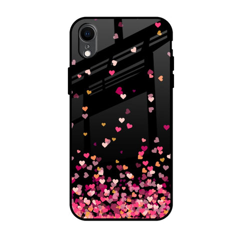 Heart Rain Fall iPhone XR Glass Back Cover Online