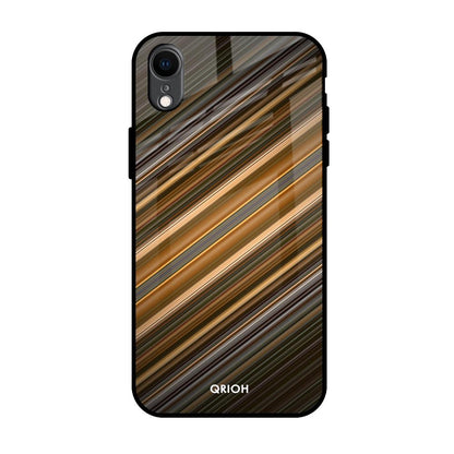 Diagonal Slash Pattern iPhone XR Glass Back Cover Online