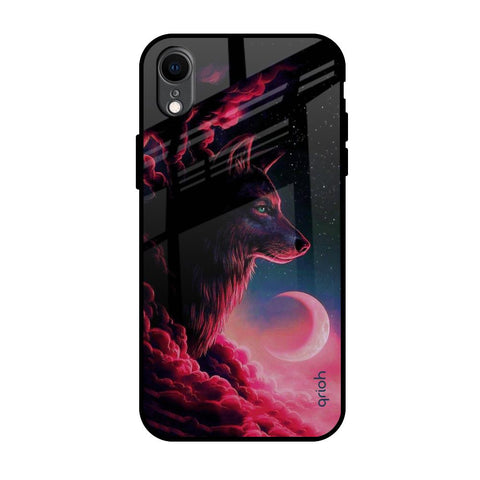 Moon Wolf iPhone XR Glass Back Cover Online