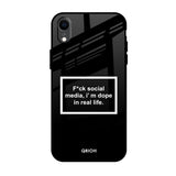 Dope In Life iPhone XR Glass Back Cover Online