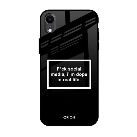 Dope In Life iPhone XR Glass Back Cover Online