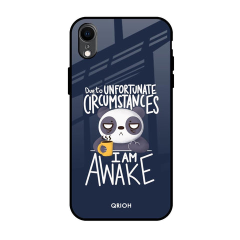 Struggling Panda iPhone XR Glass Back Cover Online