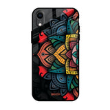 Retro Gorgeous Flower iPhone XR Glass Back Cover Online