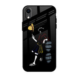 Luffy Line Art iPhone XR Glass Back Cover Online