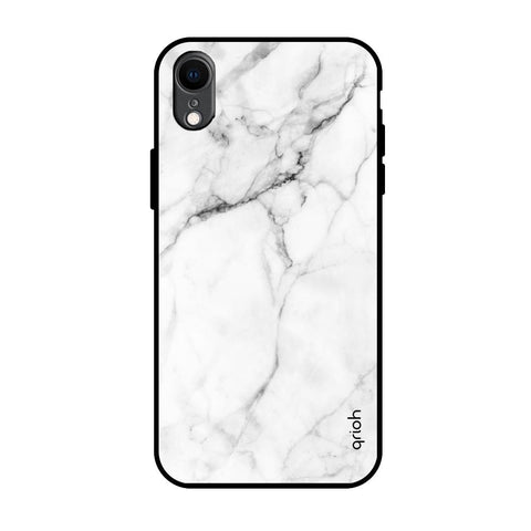 Modern White Marble iPhone XR Glass Back Cover Online