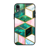 Seamless Green Marble iPhone XR Glass Back Cover Online