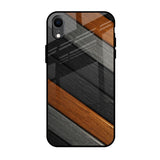 Tri Color Wood iPhone XR Glass Back Cover Online