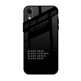 Black Soul iPhone XR Glass Back Cover Online