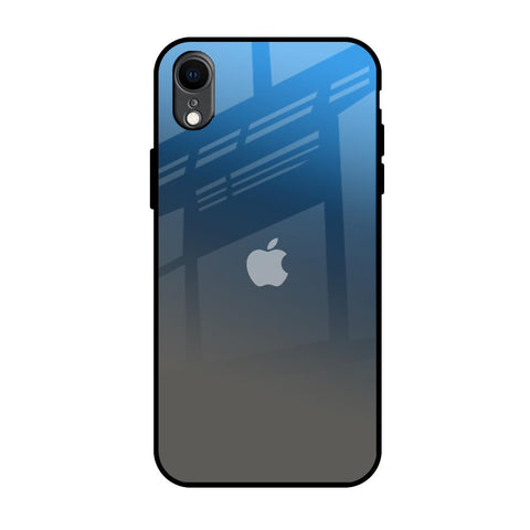 Blue Grey Ombre iPhone XR Glass Back Cover Online
