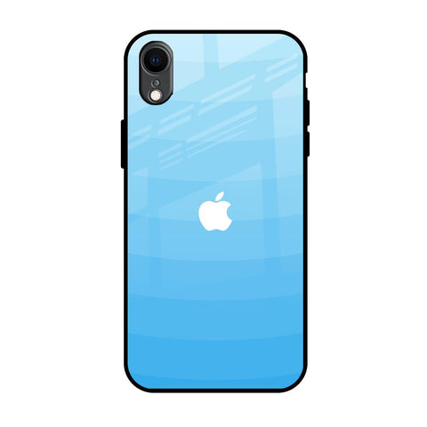 Wavy Blue Pattern iPhone XR Glass Back Cover Online