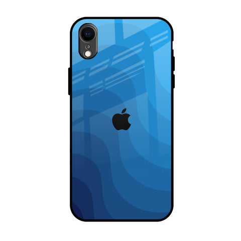 Blue Wave Abstract iPhone XR Glass Back Cover Online