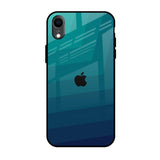 Green Triangle Pattern iPhone XR Glass Back Cover Online
