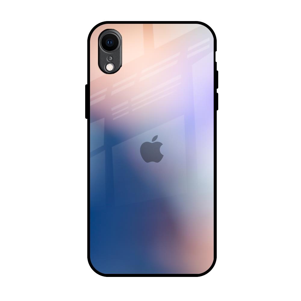 Blue Mauve Gradient iPhone XR Glass Back Cover Online