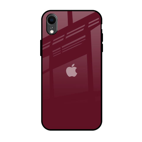 Classic Burgundy iPhone XR Glass Back Cover Online