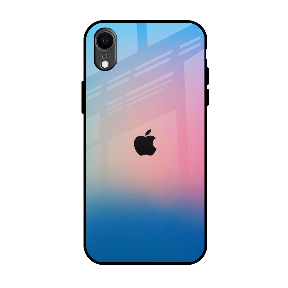 Blue & Pink Ombre iPhone XR Glass Back Cover Online