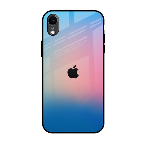 Blue & Pink Ombre iPhone XR Glass Back Cover Online