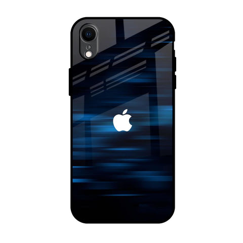 Blue Rough Abstract iPhone XR Glass Back Cover Online