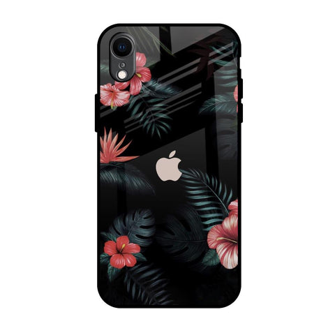 Tropical Art Flower iPhone XR Glass Back Cover Online