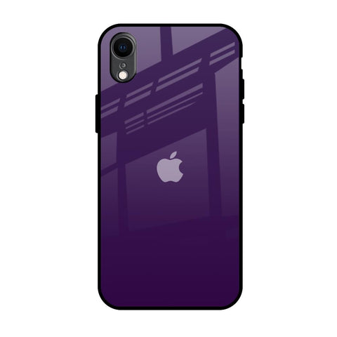 Dark Purple iPhone XR Glass Back Cover Online
