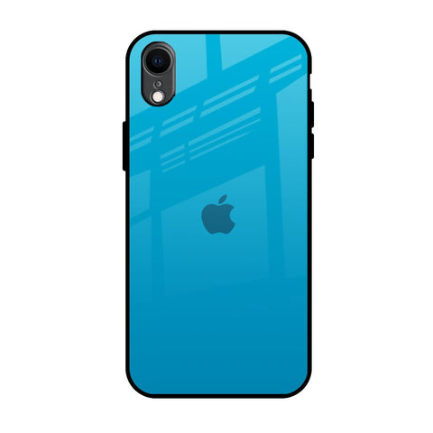 Blue Aqua iPhone XR Glass Back Cover Online