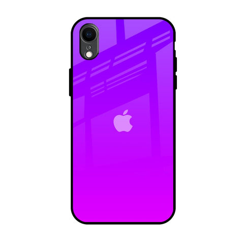 Purple Pink iPhone XR Glass Back Cover Online