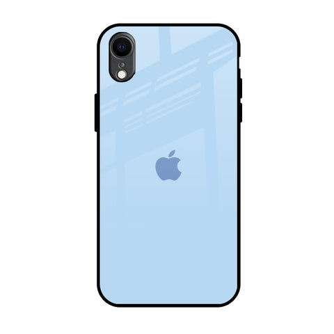 Pastel Sky Blue iPhone XR Glass Back Cover Online