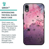 Space Doodles Glass Case for iPhone XR