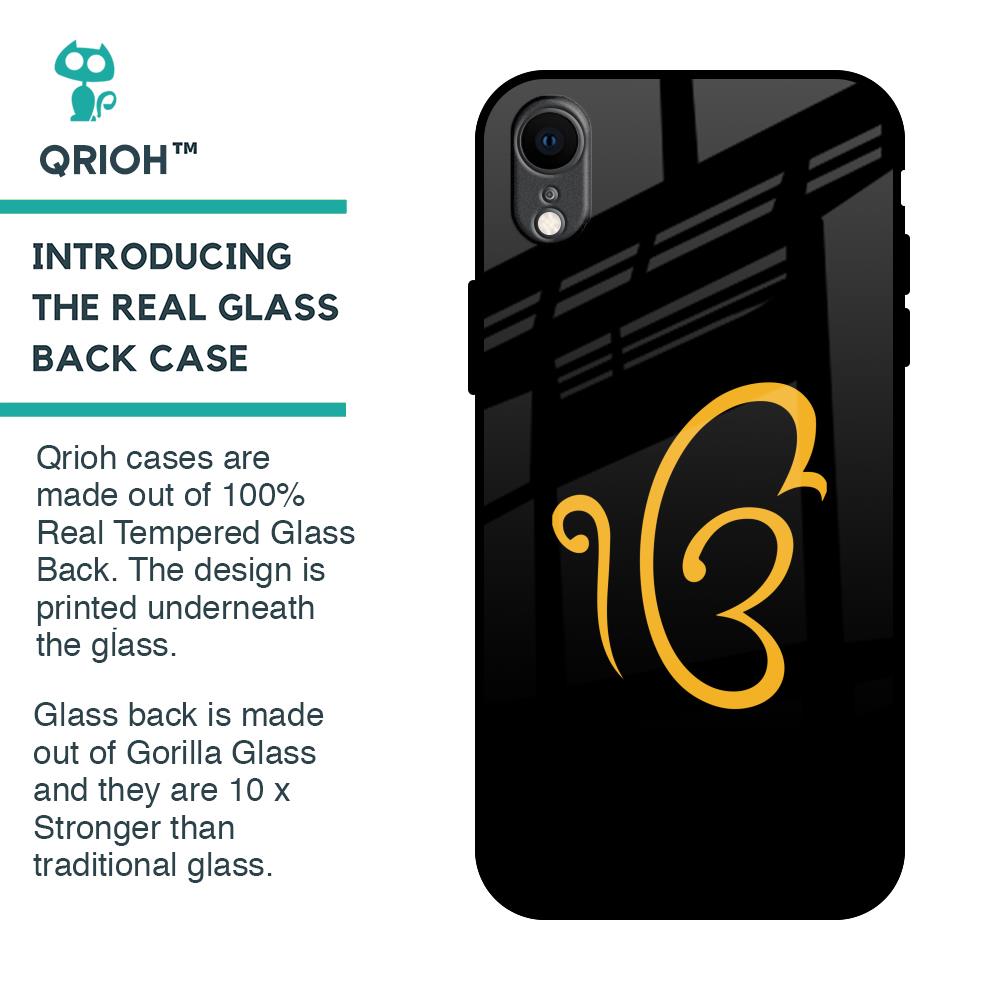Luxury Fashion Initial Glass Case for iPhone XR