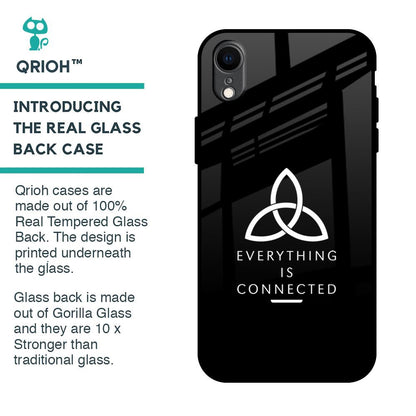 Everything Is Connected Glass Case for iPhone XR