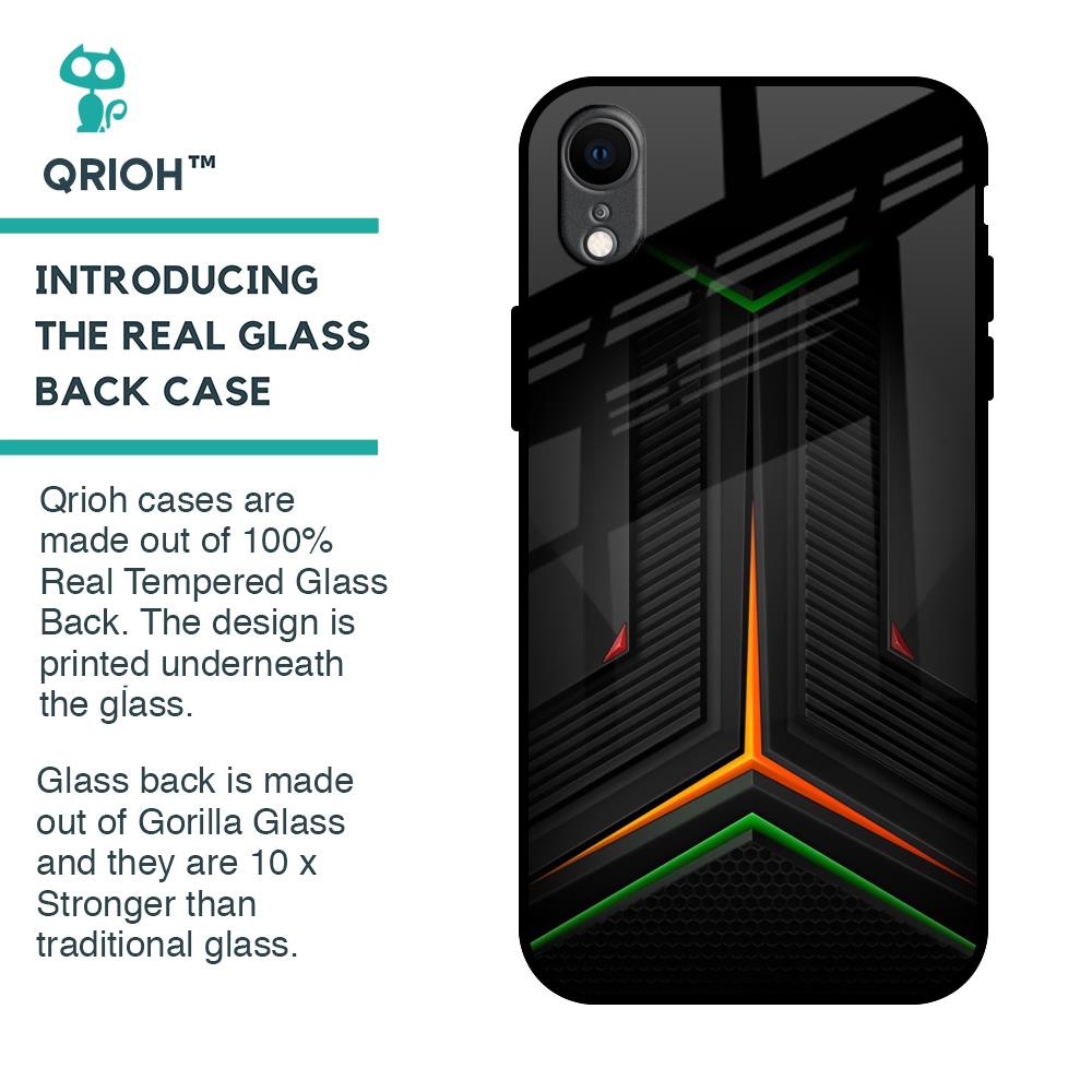 Modern Ultra Chevron Glass Case for iPhone XR
