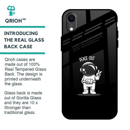 Peace Out Astro Glass Case for iPhone XR
