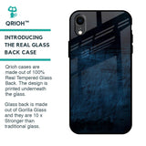 Dark Blue Grunge Glass Case for iPhone XR