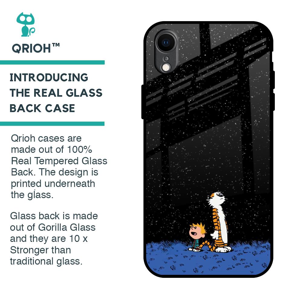 Night Sky Star Glass Case for iPhone XR