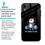 Real Struggle Glass Case for iPhone XR