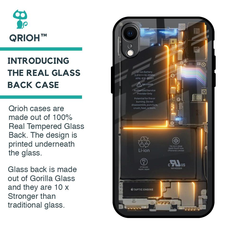 Glow Up Skeleton Glass Case for iPhone XR
