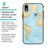 Travel Map Glass Case for iPhone XR