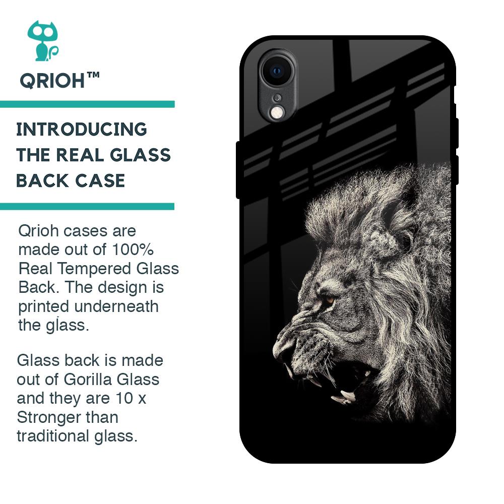Brave Lion Glass Case for iPhone XR