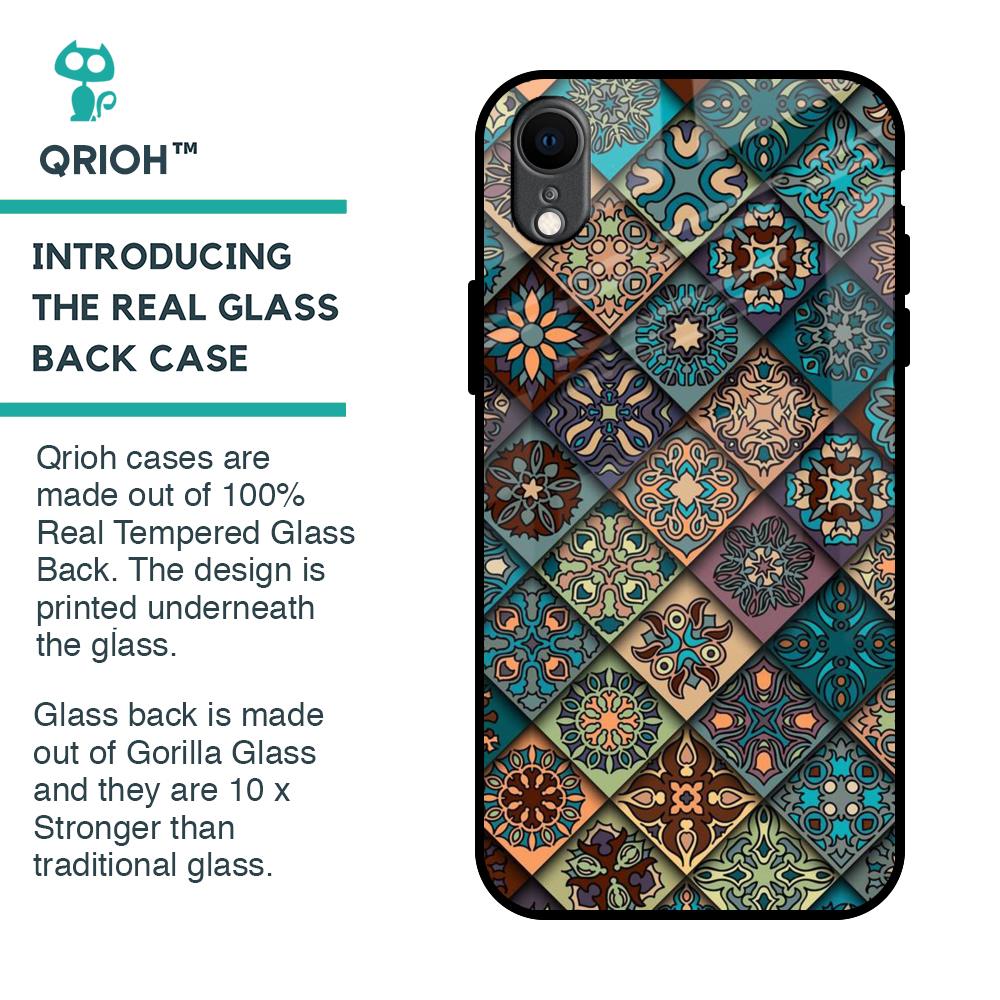 Retro Art Glass Case for iPhone XR