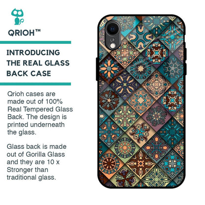 Retro Art Glass Case for iPhone XR
