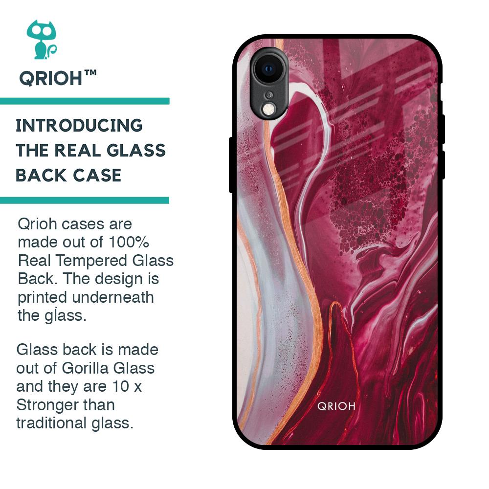 Crimson Ruby Glass Case for iPhone XR