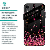 Heart Rain Fall Glass Case For iPhone XR