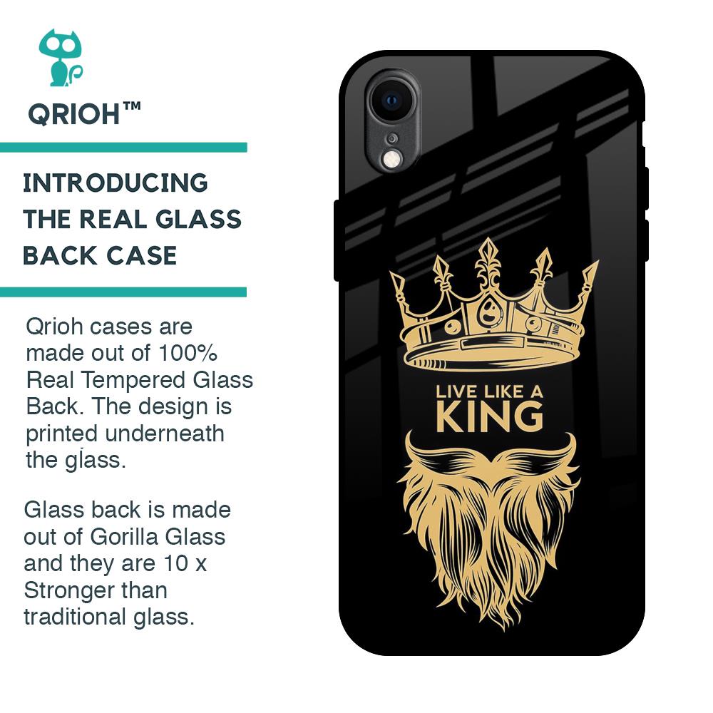 King Life Glass Case For iPhone XR