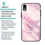 Diamond Pink Gradient Glass Case For iPhone XR