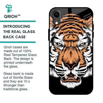 Angry Tiger Glass Case For iPhone XR