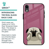 Funny Pug Face Glass Case For iPhone XR