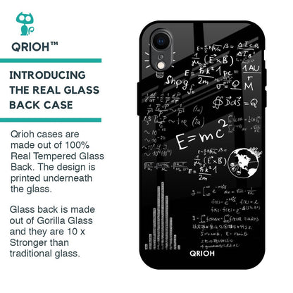 Funny Math Glass Case for iPhone XR