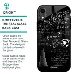 Funny Math Glass Case for iPhone XR