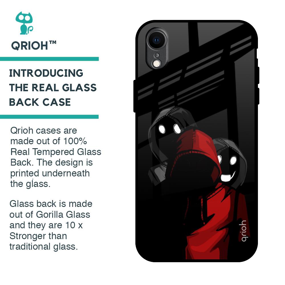 Shadow Character Glass Case for iPhone XR