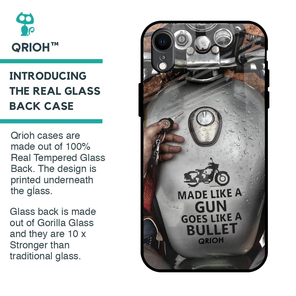 Royal Bike Glass Case for iPhone XR