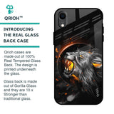 Aggressive Lion Glass Case for iPhone XR